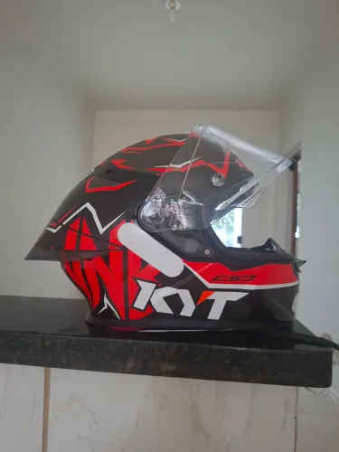 Capacete kyt tt revo Nicolo Bulega 2022 Preto/Vermelho