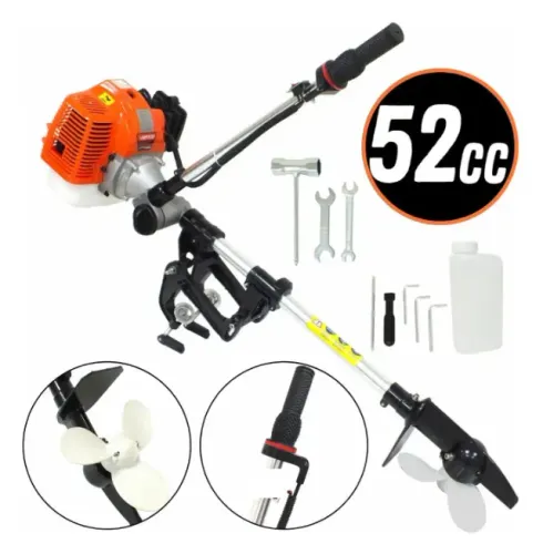 Motor Popa Barco Caiaque Rabeta À Gasolina 2 Tempos 52cc