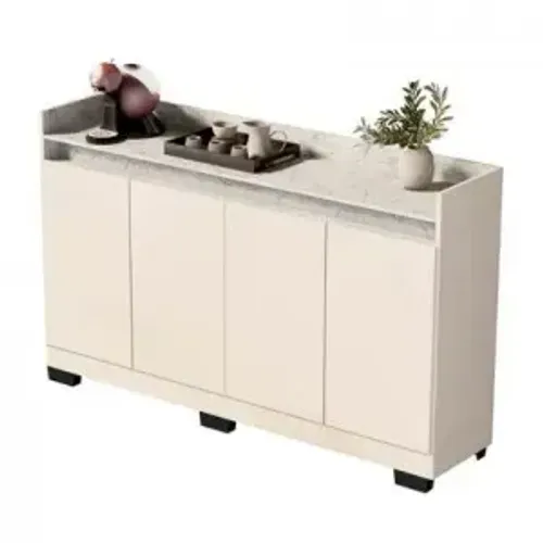 Buffet Real Marmorizado Off/Marmore Branco Novo! - Em Estoque