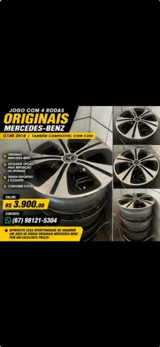 JOGO DE RODAS ORIGINAIS MERCEDES-BENZ