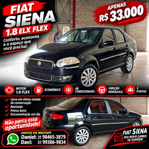Fiat Siena HLX 1.8 MPI Flex 8V 4P 2010