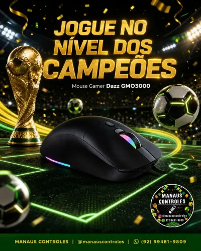 ? Alta precisão, design moderno e iluminação RGB mouse 12.000 dpi