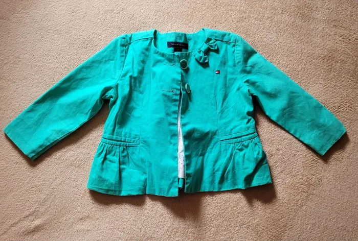 Casaco Tommy Hilfiger 2 anos verde Água 