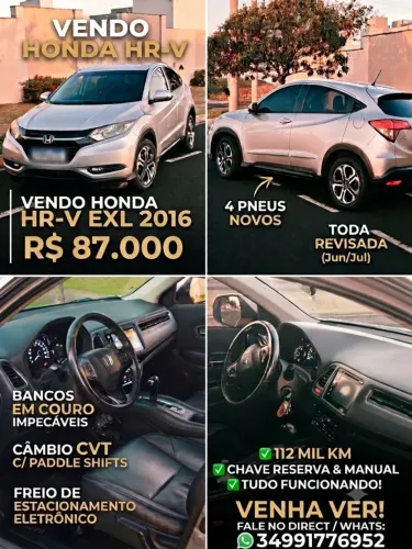 Honda HR-V EXL 1.8 Flexone 16V 5P Aut. 2016