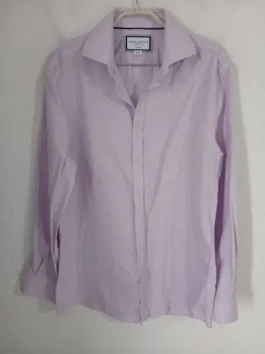 CAMISA SOCIAL MASCULINA CHARLES TYRWHITT EXTRA SLIM FIT LILÁS M/G