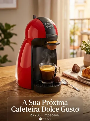Cafeteira Nescafé Dolce Gusto Piccolo Arno Vermelha - Muito Conservada!