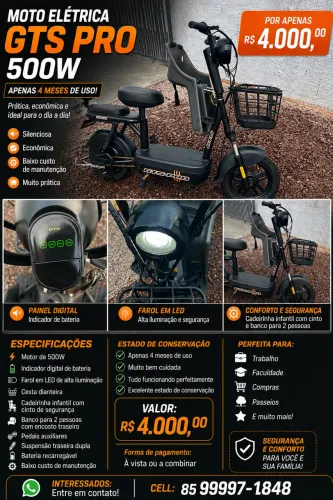 Scooter elétrica GTS PRO