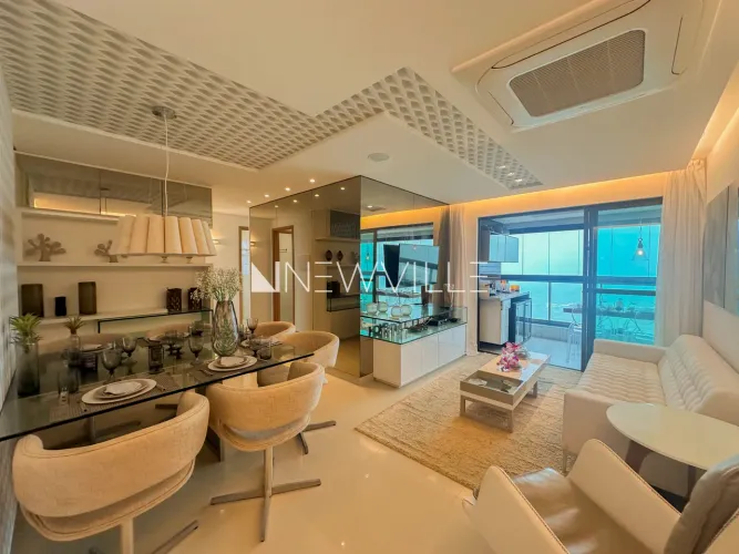 Apartamento mobiliado para locação no Edifício Ocean Way, em Candeias 97,75m², 03 quartos