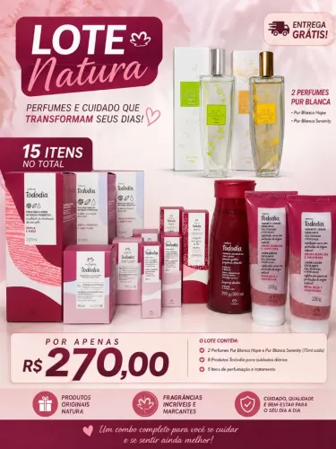 Lote Natura + 2 Perfumes Avon