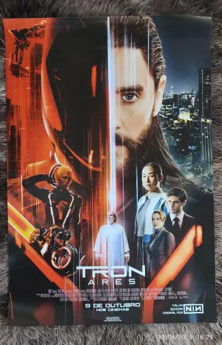 Pôster/cartaz oficial de cinema:Tron Ares c/ Jared Leto