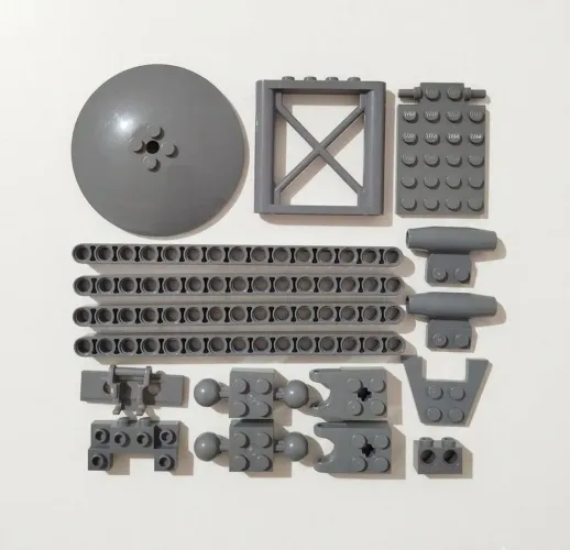 Algumas peças de Lego original cinza escuro