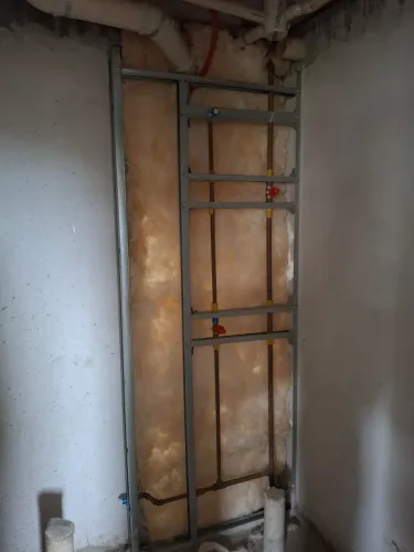 Montagem de estrutura para dry wall e acabamento