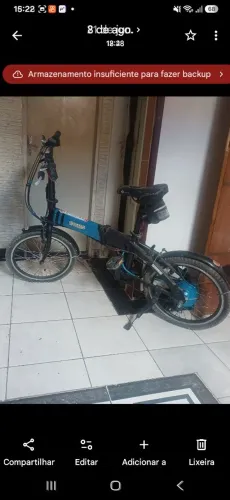 Bicicleta elétrica toda em ordem