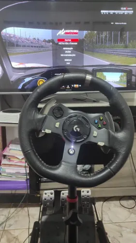 Logitech G920 Xbox/pc + Pedais Sensor Hall + Cockpit Extreme