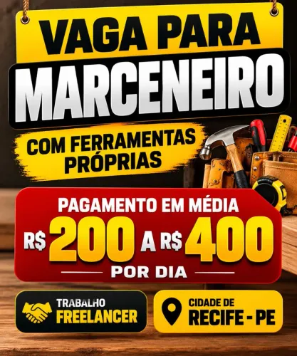 Vaga para maceneiro