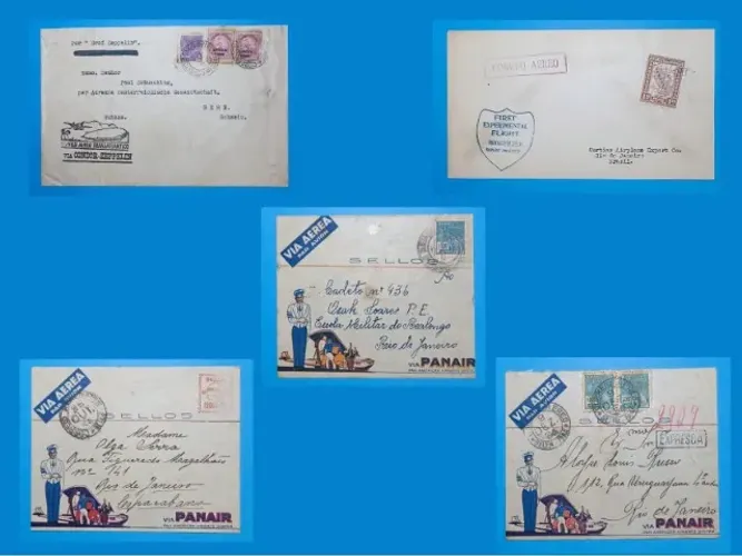 Lote Cartas com Selos 1928 à 1936