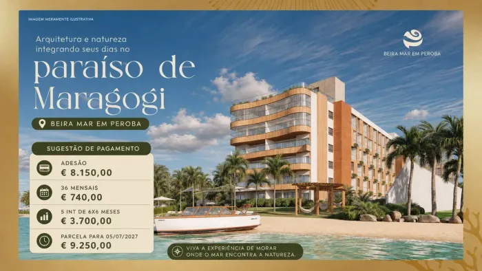 PEROBA: LOCALIZAÇÃO EXCELENTE, PÉ NA AREIA E PLANO DIRETO COM A CONSTRUTORA.