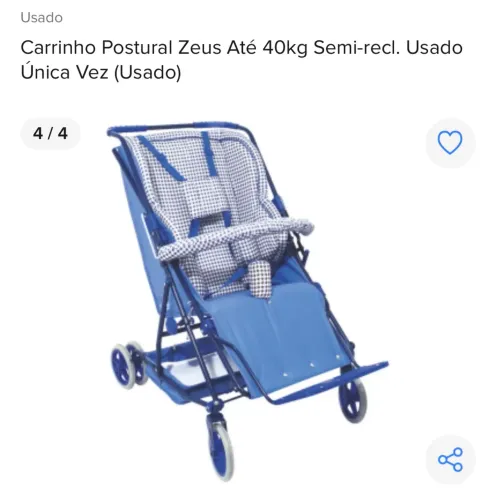 Carrinho Zeus - mobilidade reduzida