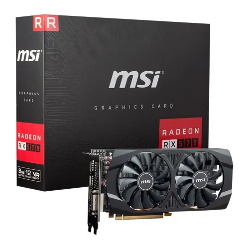 Placa de Video MSI Radeon RX 570 8GB OC 256-bit, 912-V809-3428