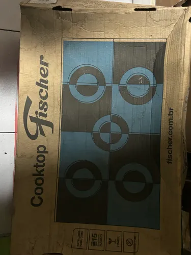 Cooktop Fischer 5 Bocas Mesa Vidro Tripla Chama