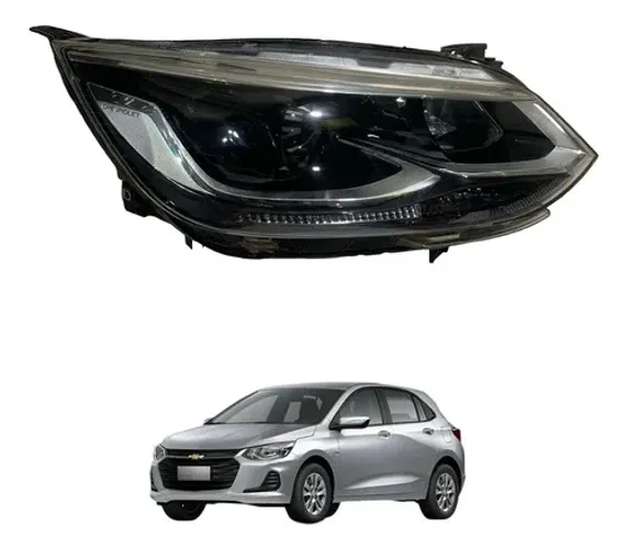Farol Direito Foco Duplo C/projetor Chevrolet Ônix 2020 A 24 Direito/passageiro