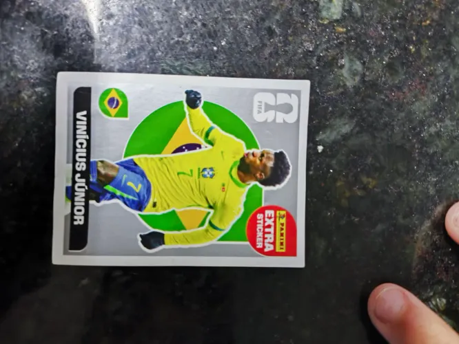 Figurinha legend COPA 2026 VINÍCIUS JR PRATA