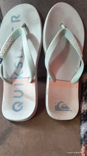 Chinelo Quiksilver original praia usado número 41/42