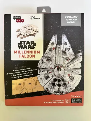 Kit Miniatura 3d Madeira Star Wars Millennium Falcon Madeira IncrediBuilds