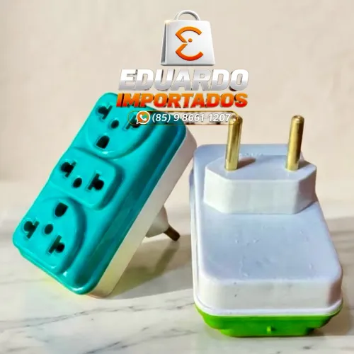 Adaptador de Tomada T-Benjamin Triplo - Saída Universal