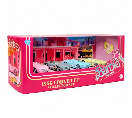 Hot Wheels Barbie The Movie Set Especial Mattel 1956 Corvette