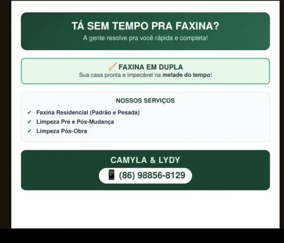 ?Tá sem tempo pra fazer faxina? Faxina em dupla rápida e completa!