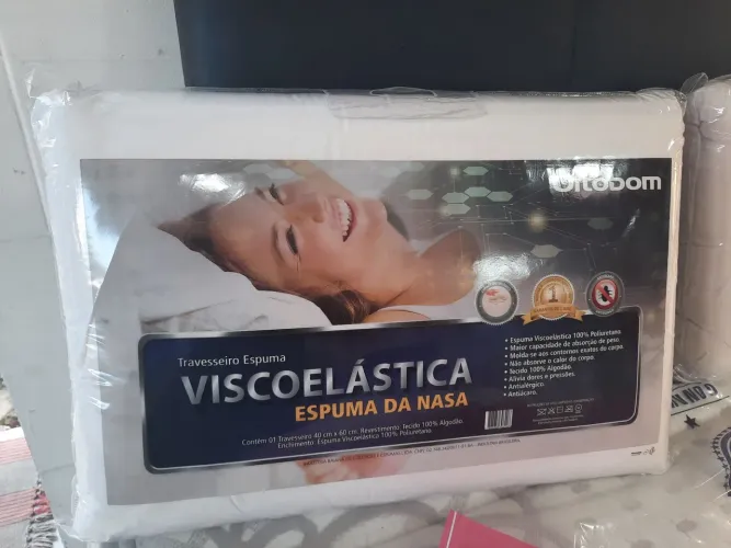 Travesseiro  espuma viscoelastico ortobom