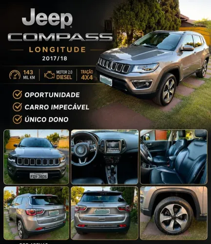 Jeep Compass Longitude 2.0 4X4 Dies. 16V Aut. 2018
