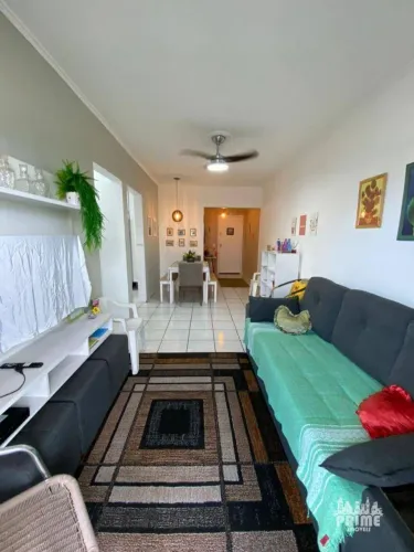 Apartamento com 1 dormitório para alugar, 55 m² por R$ 3.084,00/mês - Tupi - Praia Grande/