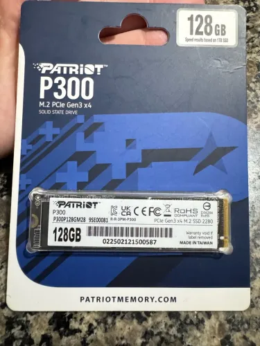 SSD NVME PATRIOT 128gb lacrado