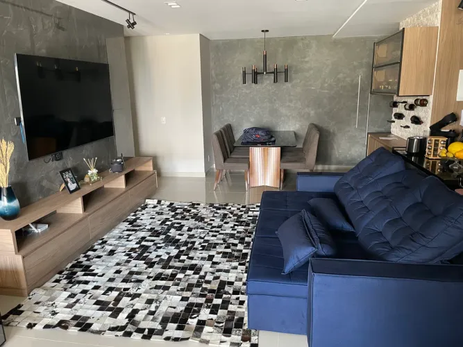 Tapete de Couro Nova York 2,00 x 3,00 Preto e Branco