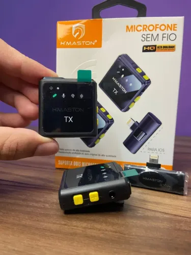 Microfone de Lapela Duplo H?Maston MK-12 para iphone an3