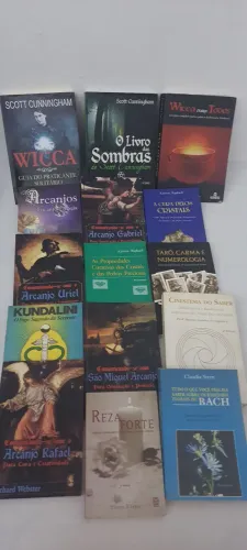 32 Livros Esotéricos 1 Runas 1 Material Radiestesia