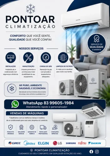Venda, manutenção e conserto ar-condicionado.