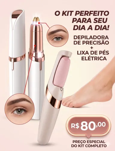 Canta depiladora + lixa para os pés elétrica / entrega grátis