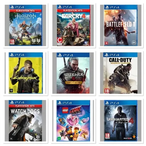 Jogos PS4 físicos semi-novos