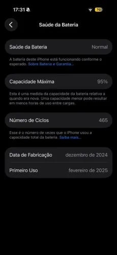 Iphone 16 Pro 128GB - 95% Bateria