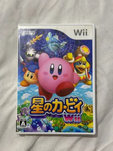 Jogo Kirby Wii Original Nintendo - Versão Japonesa Completo (Hoshi no Kirby