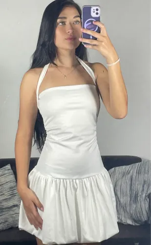 Vestido Balone Off-White