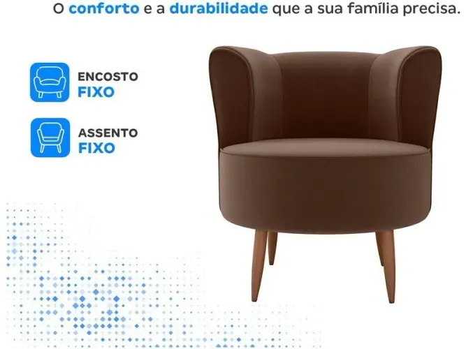 Poltrona Decorativa Moderna Matrix Savana
