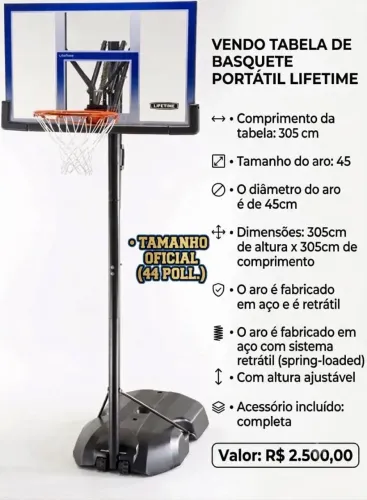 Tabela de basquetebol 