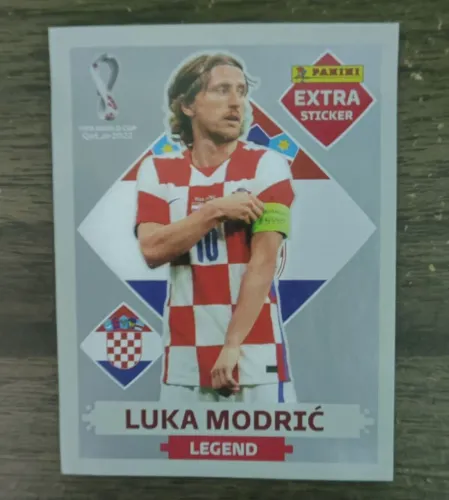 Figurinha Luka Modric Prata - Extra Sticker Copa Do Mundo 2022 Panini (Legend)