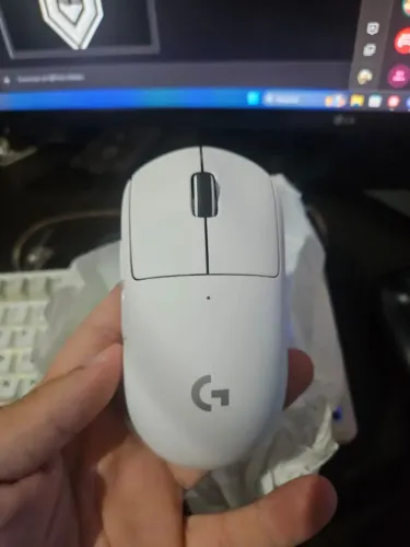 Mouse Sem Fio Gamer Logitech G PRO X Superlight, Lightspeed, 25000 DPI, 5 Botões, Branco