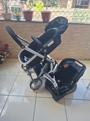 TRIO DE BEBÊ SAFETY 1ST MOBI - CARRINHO + BEBÊ CONFORTO + BASE