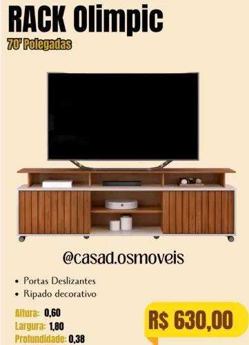 Rack Olimpc Tv até 70 polegadas 